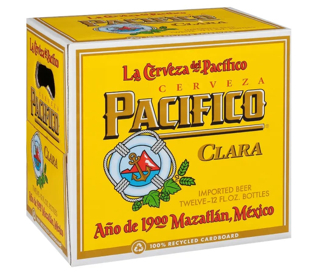 Pacifico Clara Mexican Lager Beer - 12 Pack