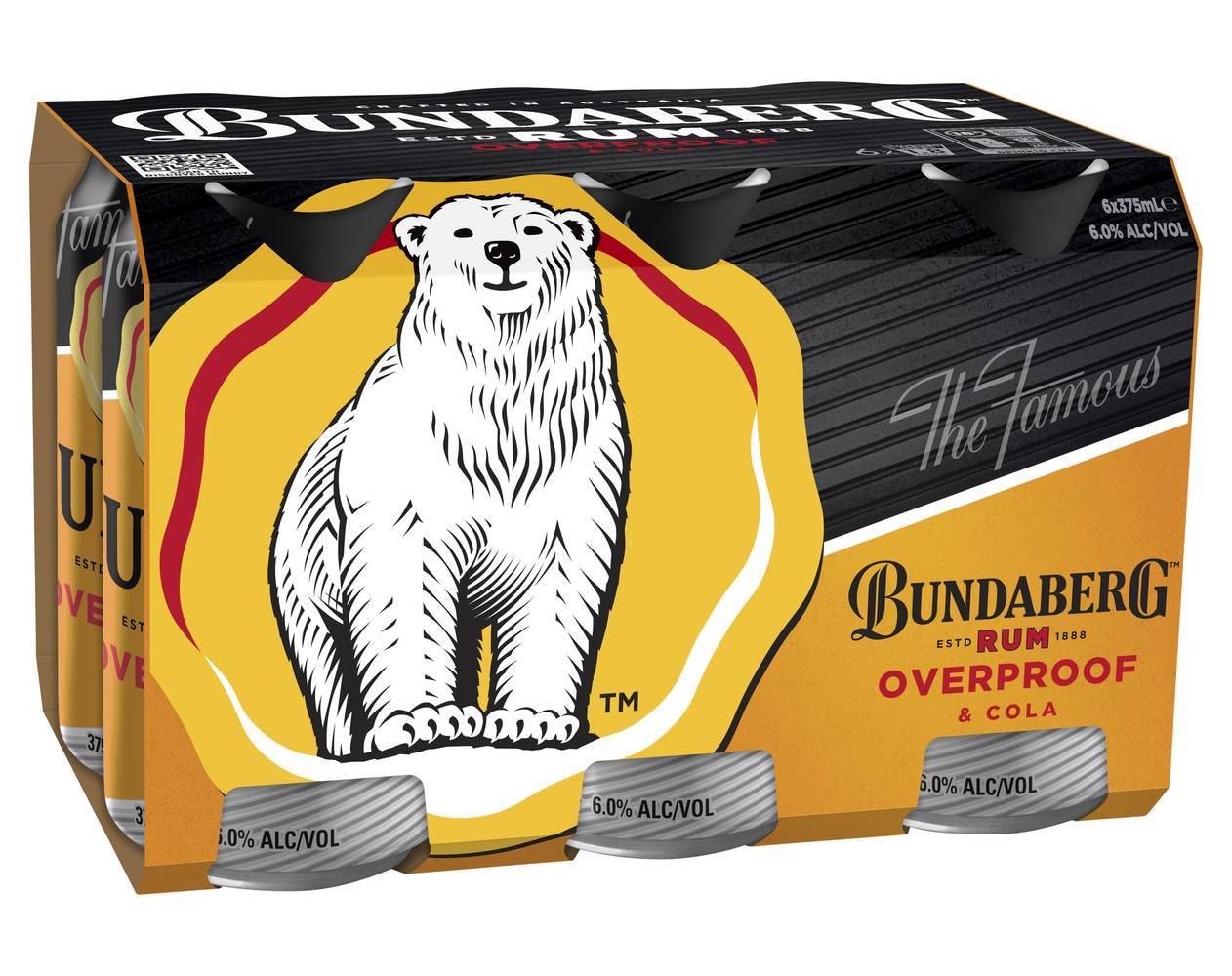 Bundaberg OP & Cola Cans 375mL X 6 pack
