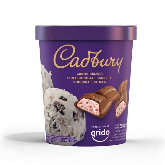 Tentación con Cadbury yogur de frutilla 1 lt