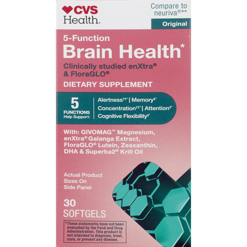 CVS Health 5-Function Brain Health, 30 CT