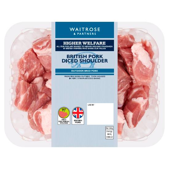 Waitrose British Pork Diced Shoulder