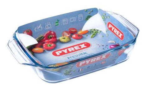Pyrex 31 CM x 20 CM , Clear, Optimum Rectangular Glass Roaster