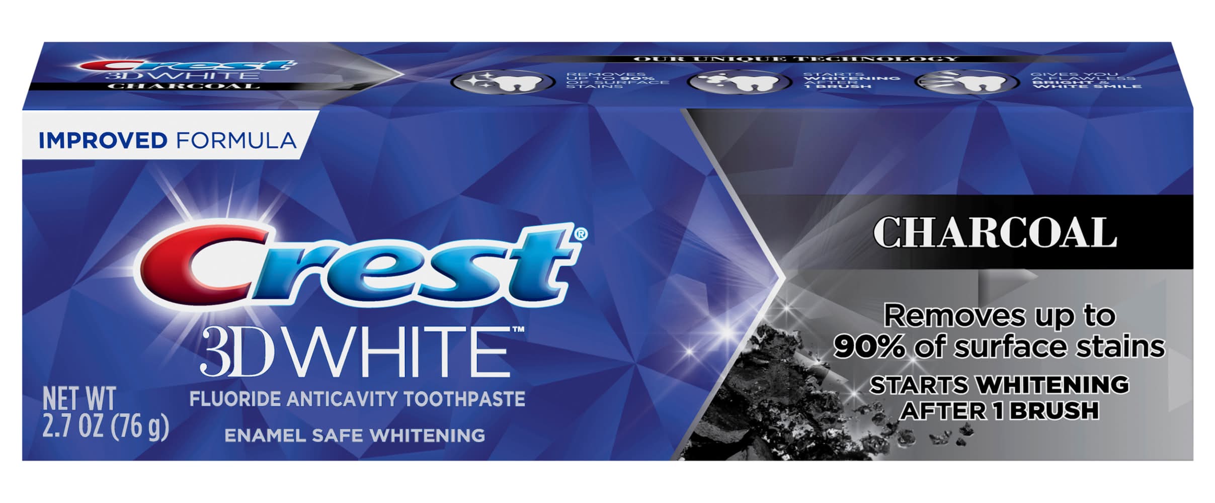 Crest 3D White Charcoal Teeth Whitening Toothpaste (2.7 oz)