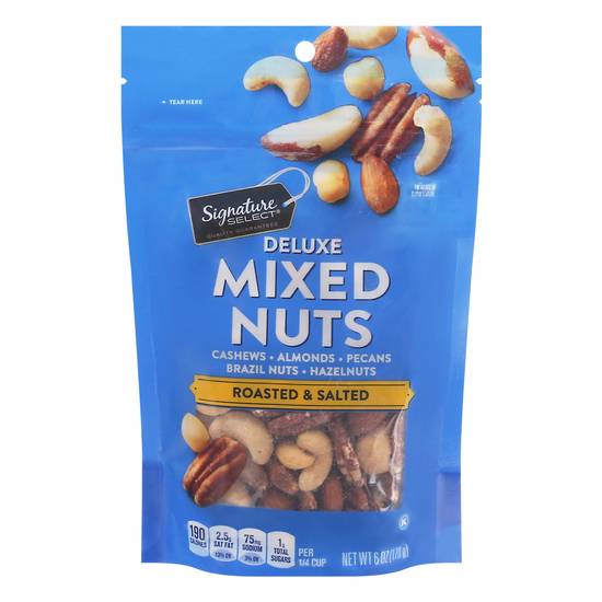 Signature Select Deluxe Roasted & Salted Mixed Nuts (6 oz)