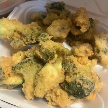 Shrimp and vegetable tempura entree