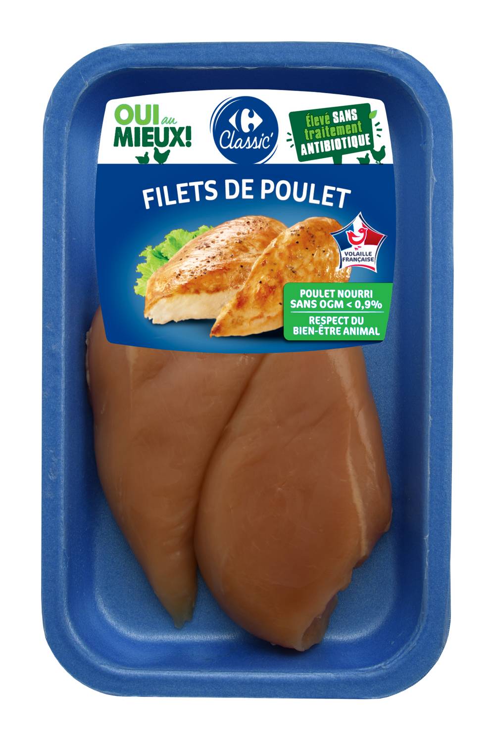 Carrefour Classic' - Filet de poulet jaune (2)