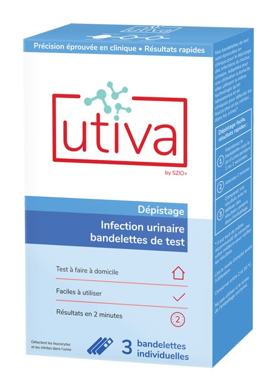 Utiva infection urinaire bandelettes de test - utiva urinary tract infection test strips