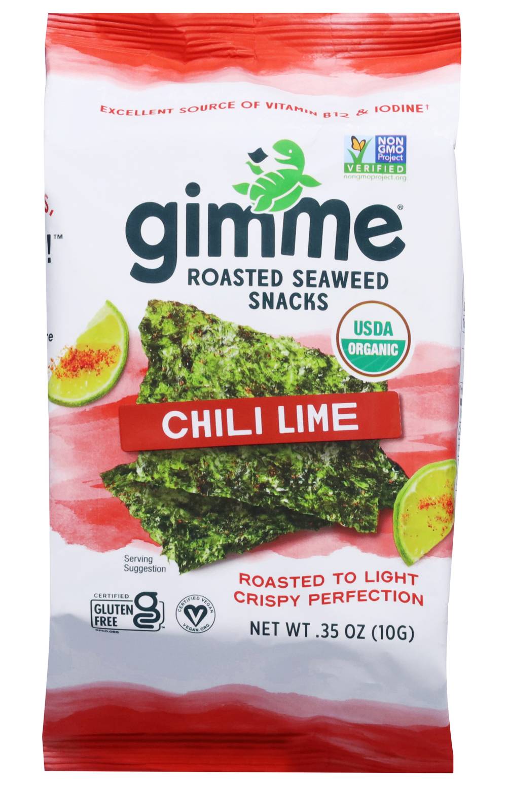 Gimme Roasted Chili Lime Seaweed Snacks (0.35 oz)