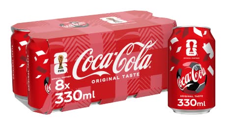Coca-Cola Original Taste Soda (8 x 330ml)