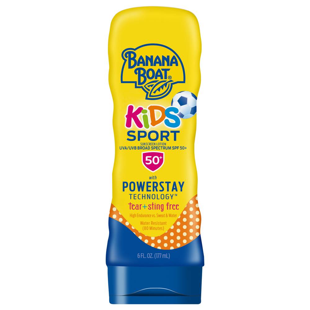 Banana Boat Kids Sport Broad Spectrum Spf 50+ Sunscreen Lotion (6 fl oz)