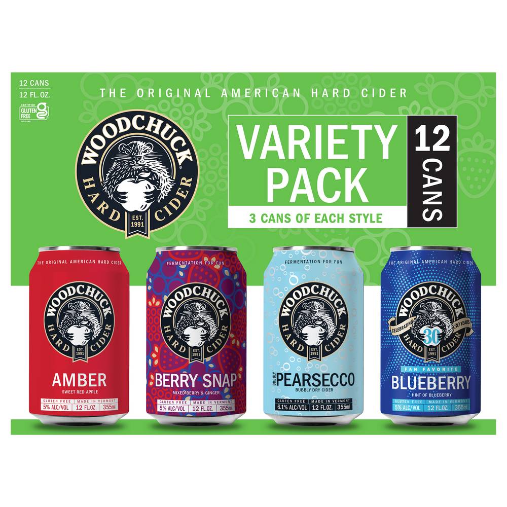 Woodchuck Hard Cider Variety pack Can (12 x 12 fl oz)