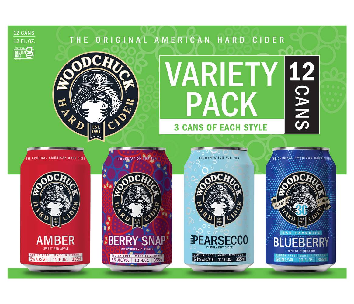 Woodchuck Hard Cider Variety pack Can (12 x 12 fl oz)