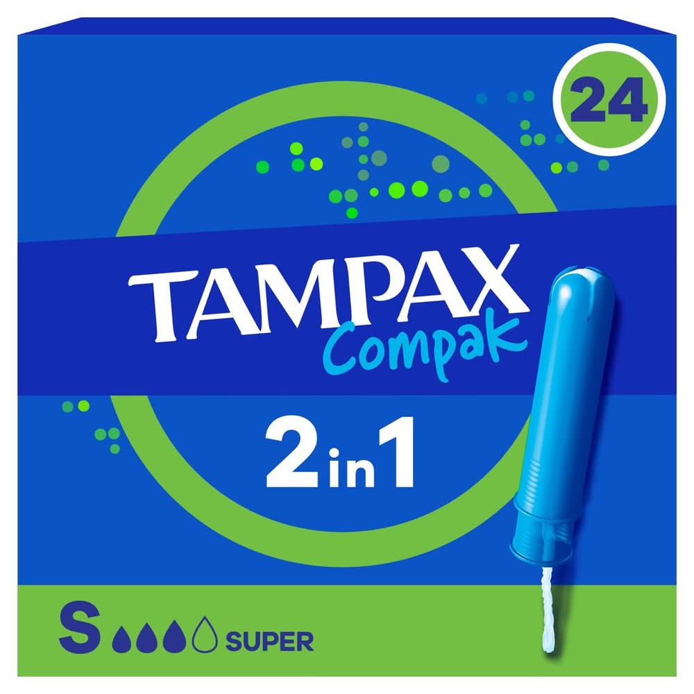 Tampax Compak Super Tampons Avec Applicateur X24