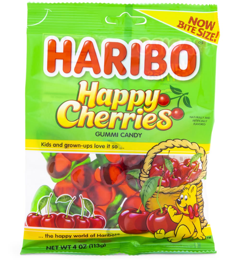 Haribo® Happy Cherries Gummi Candy 4oz Bag
