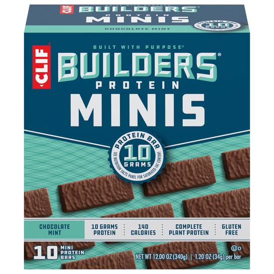 Clif Builders Chocolate Mint Protein Bars Minis