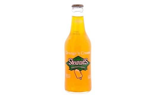 Bouteille stewart’s originale orange et crème / Stewart's Original Bottle Orange and Cream