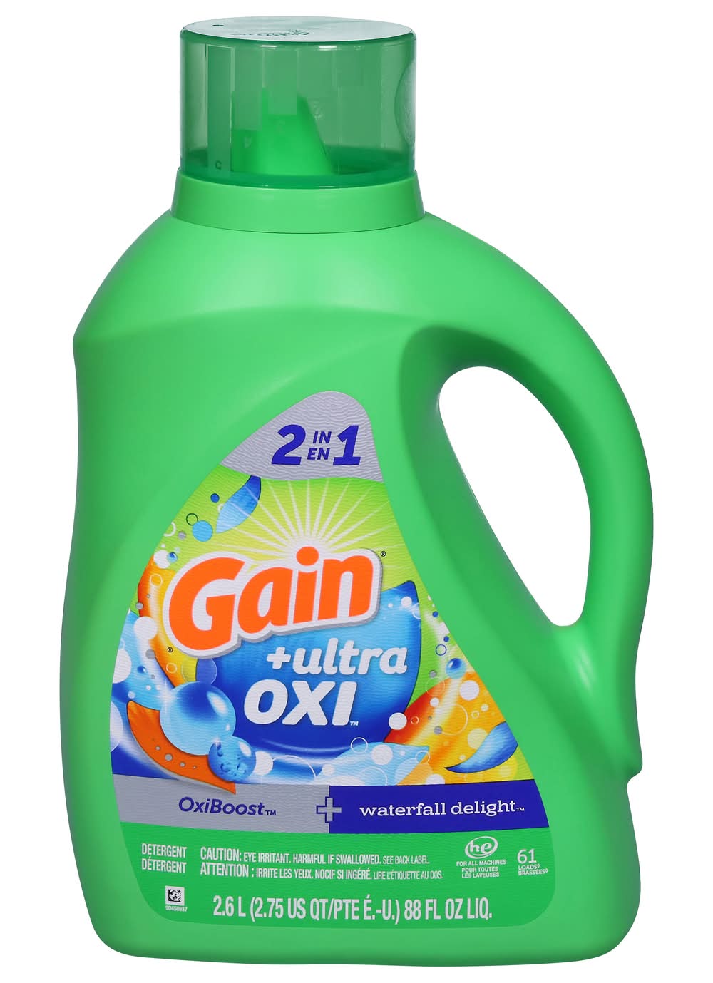 Gain Ultra Oxi Liquid 2-in-1 Laundry Detergent (88 fl oz)
