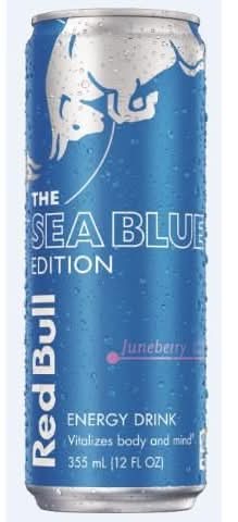 Red Bull The Sea Blue Edition Energy Drink, Juneberry (12 fl oz)