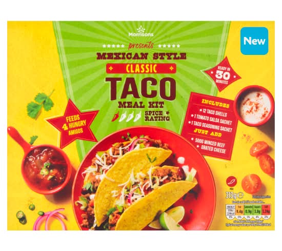 Morrisons Mexican Style Classic Taco Meal Kit (313g)