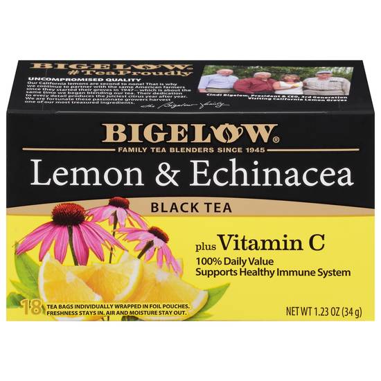 Bigelow Lemon & Echinacea Black Tea (18 bags)