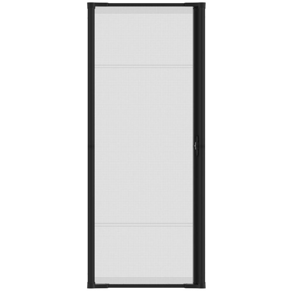 LARSON Brisa 36-in x 80-in Black Aluminum Retractable Screen Door (Handle Included) | 77210571