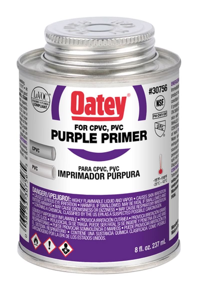 Oatey Purple Primer And Cement For Cpvc/Pvc 8 Oz
