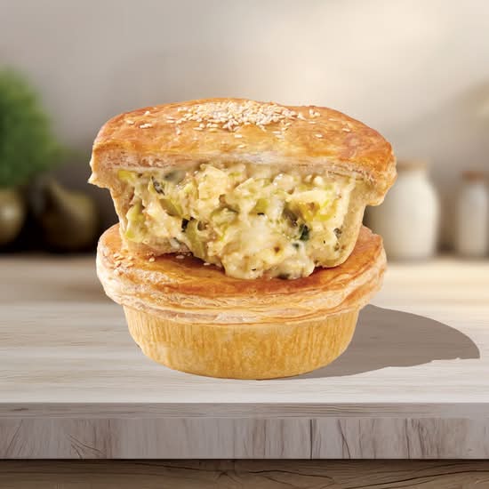 Cauliflower, Leek & Cheddar Pie