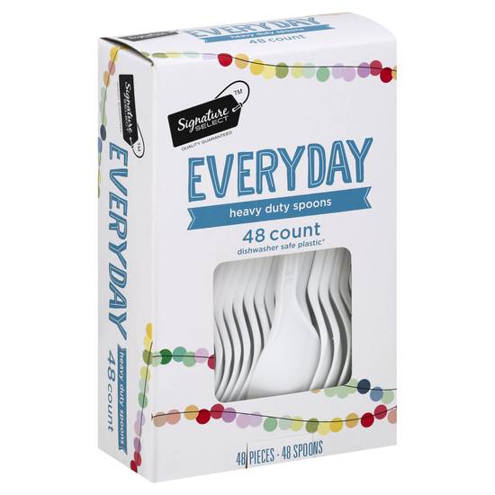 Signature Select Everyday Heavy Duty Spoons (48 ct)