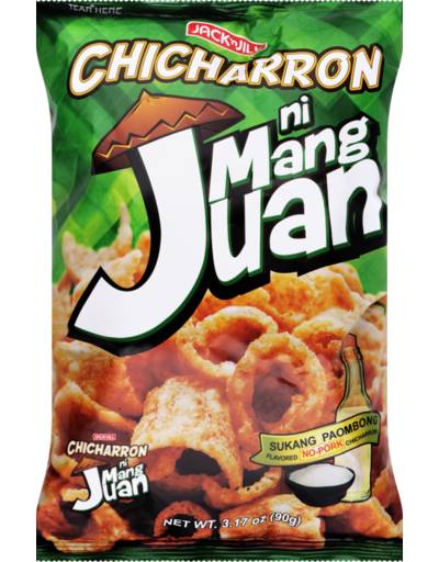 Jack 'N Jill Ni Mang Juan No Pork Chicharron Sukang Paombong Flavour 90g