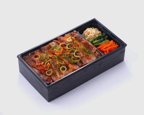 ガツンとした旨さ！  スタミナガーリックカルビ弁当 お肉 2.0倍 Garlic Kalbi (grilled beef) Bento x 2.0