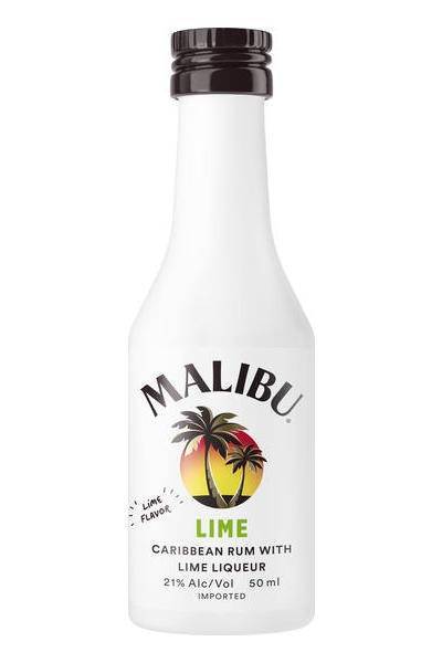 Malibu Lime Rum (50ml bottle)