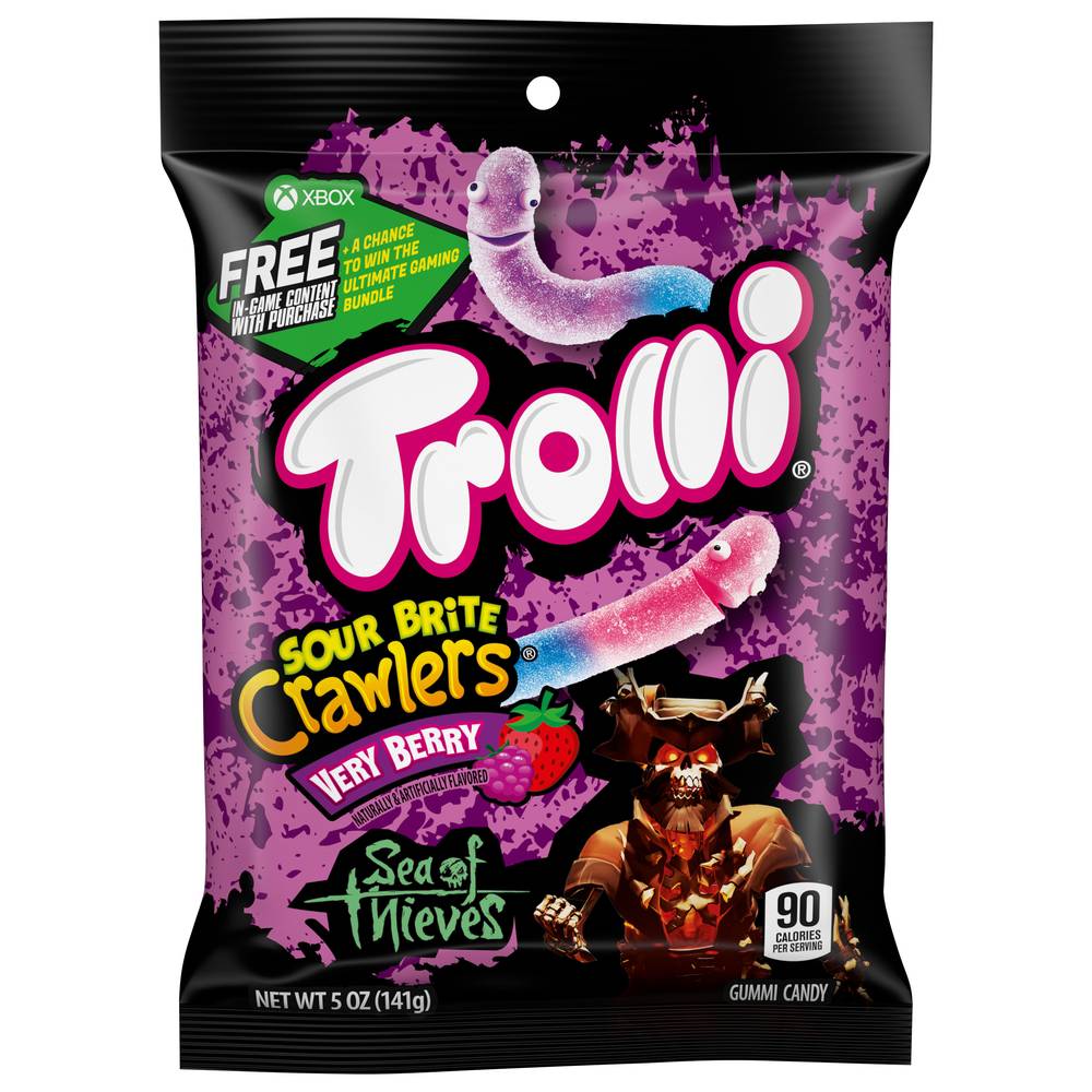 Trolli Very Berry Sour Brite Crawlers Candy (5 oz)