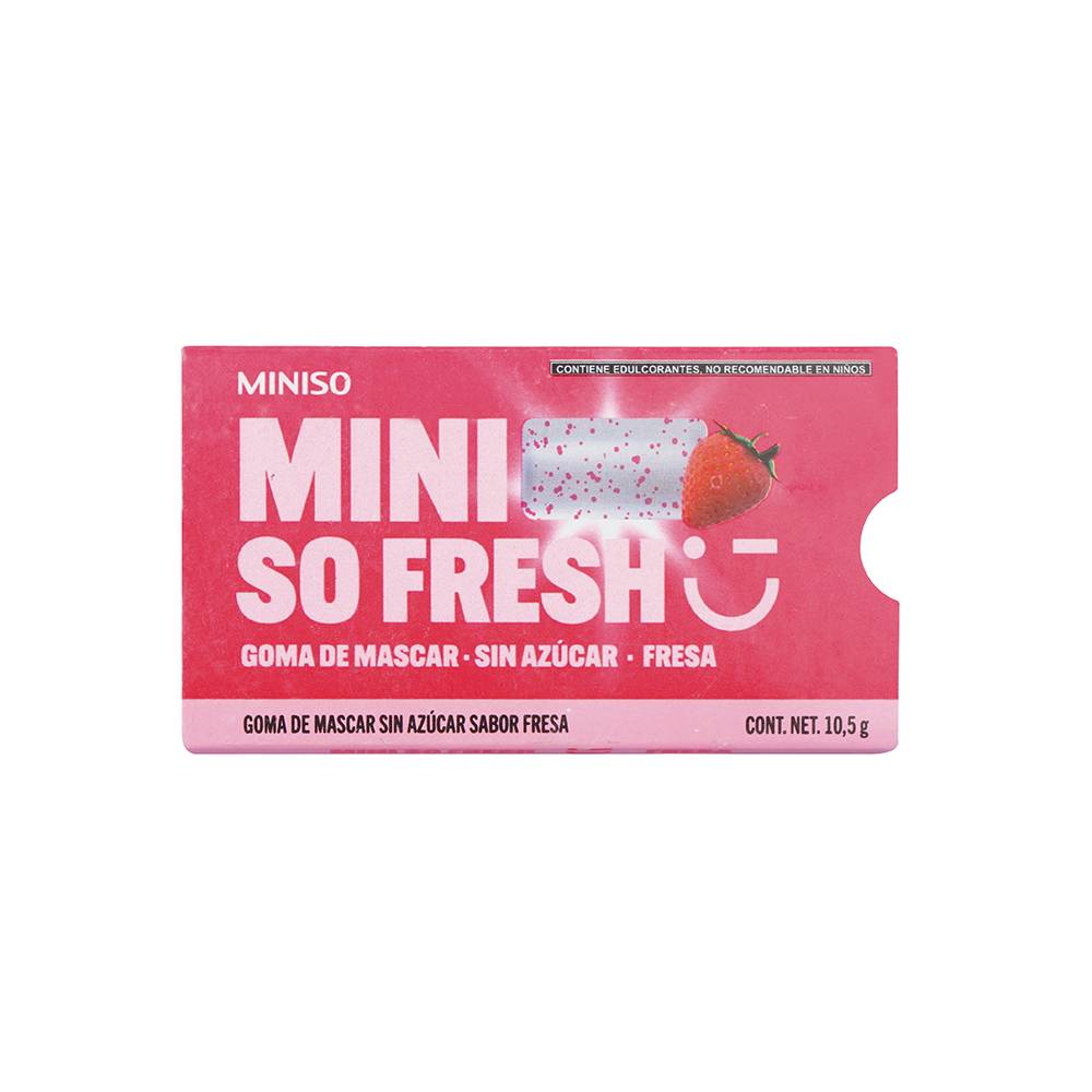 Miniso chicles fresh fresa (1 pieza)