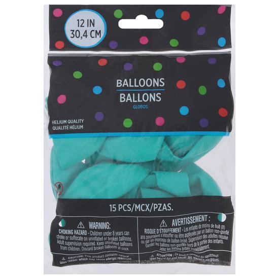 Amscan Robin's Egg Uninflated Blue Balloons