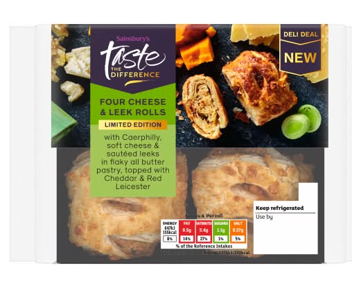 Sainsbury's Taste the Difference Cheese & Leek Rolls (4 pack)