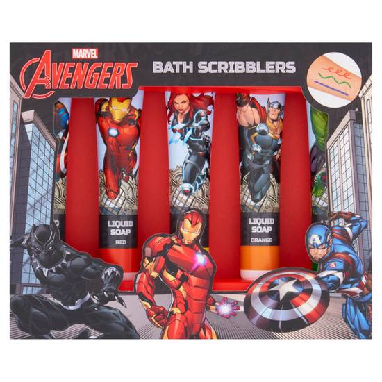 Marvel Avengers Bath Scribblers Liquid Soap 5 x 20ml