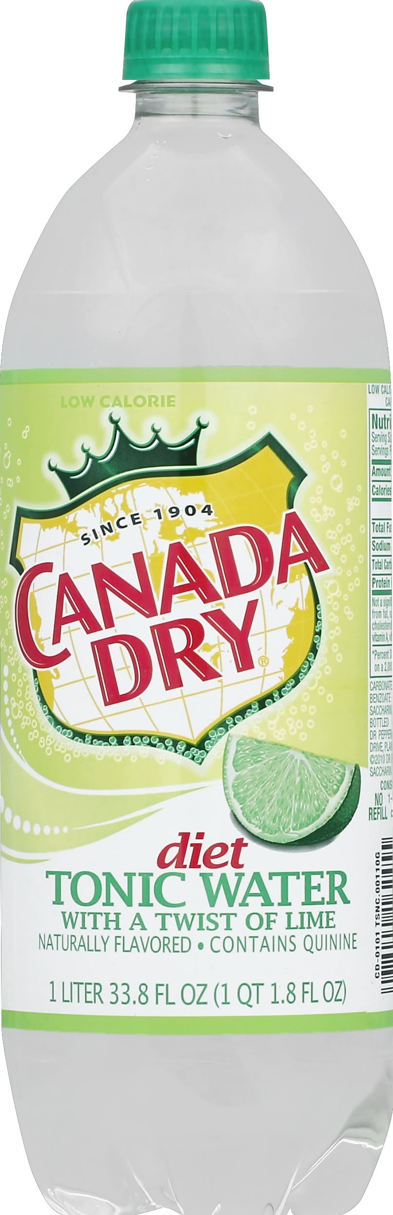 Canada Dry Diet Dry Tonic Water, Lime (33.8 fl oz)