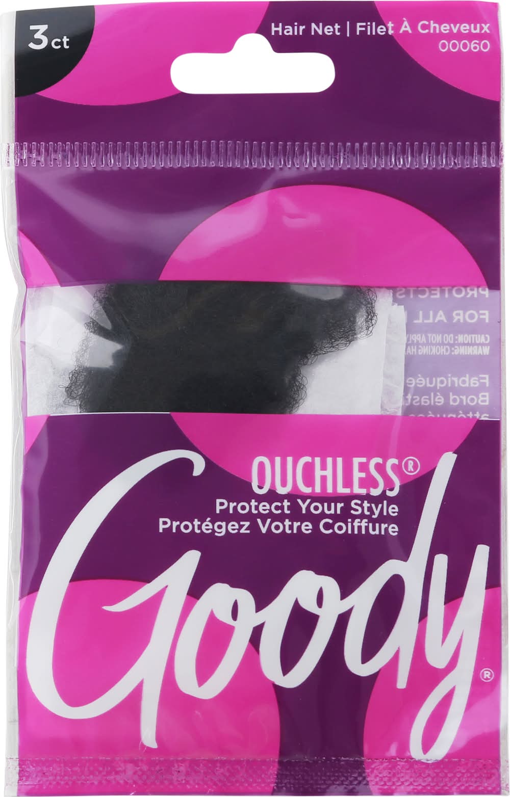 Goody Black Hair Nets With Invisible Hold (1.6 oz)