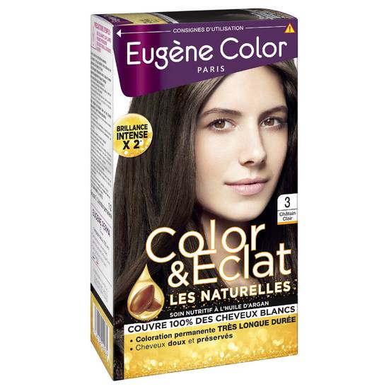 Eugène Color - Eugene color les naturelles n°3 châtain clair (2 pièces)
