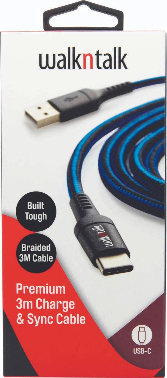 WNT USB-A to USB-C 3 Metre Cable