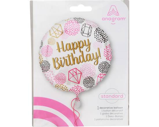 Anagram · Happy Birthday Standard Balloon (1 balloon)