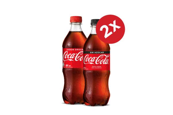 2x Coca Cola 591cc