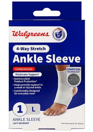 Walgreens 4-Way Stretch Compression Ankle Sleeve, L