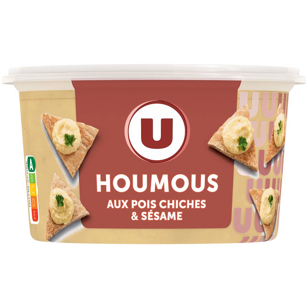Les Produits U - Houmous au pois chiches et sésame (200g)