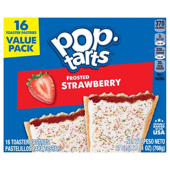 Pop-Tarts Frosted Strawberry Toaster Pastries (16 ct)