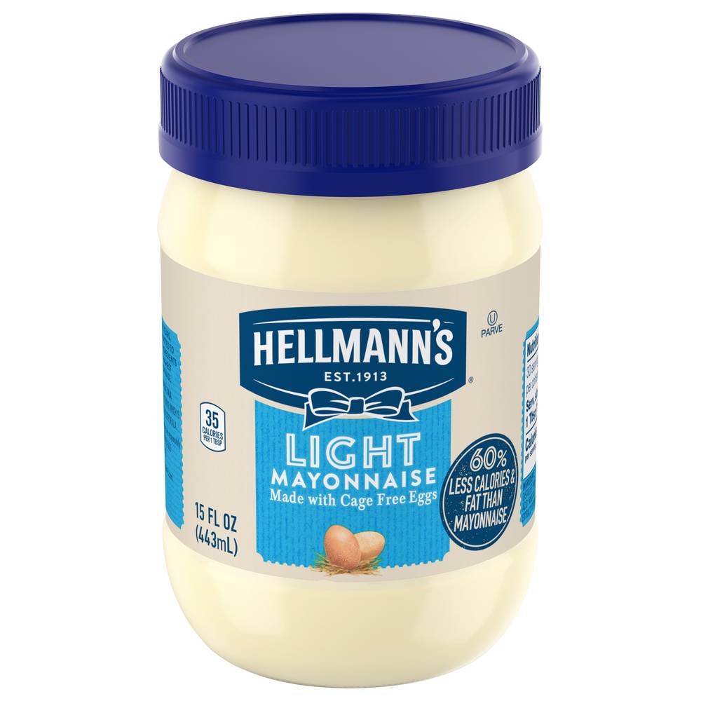 Hellmann's Light Mayonnaise Made With Cage Free Eggs (15 oz)