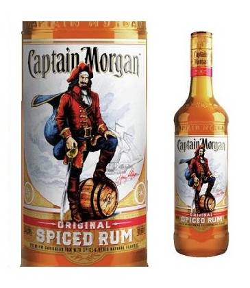 03640：キャプテンモルガン スパイスト ラム 750ML / Captain Morgan Original Spiced Rum