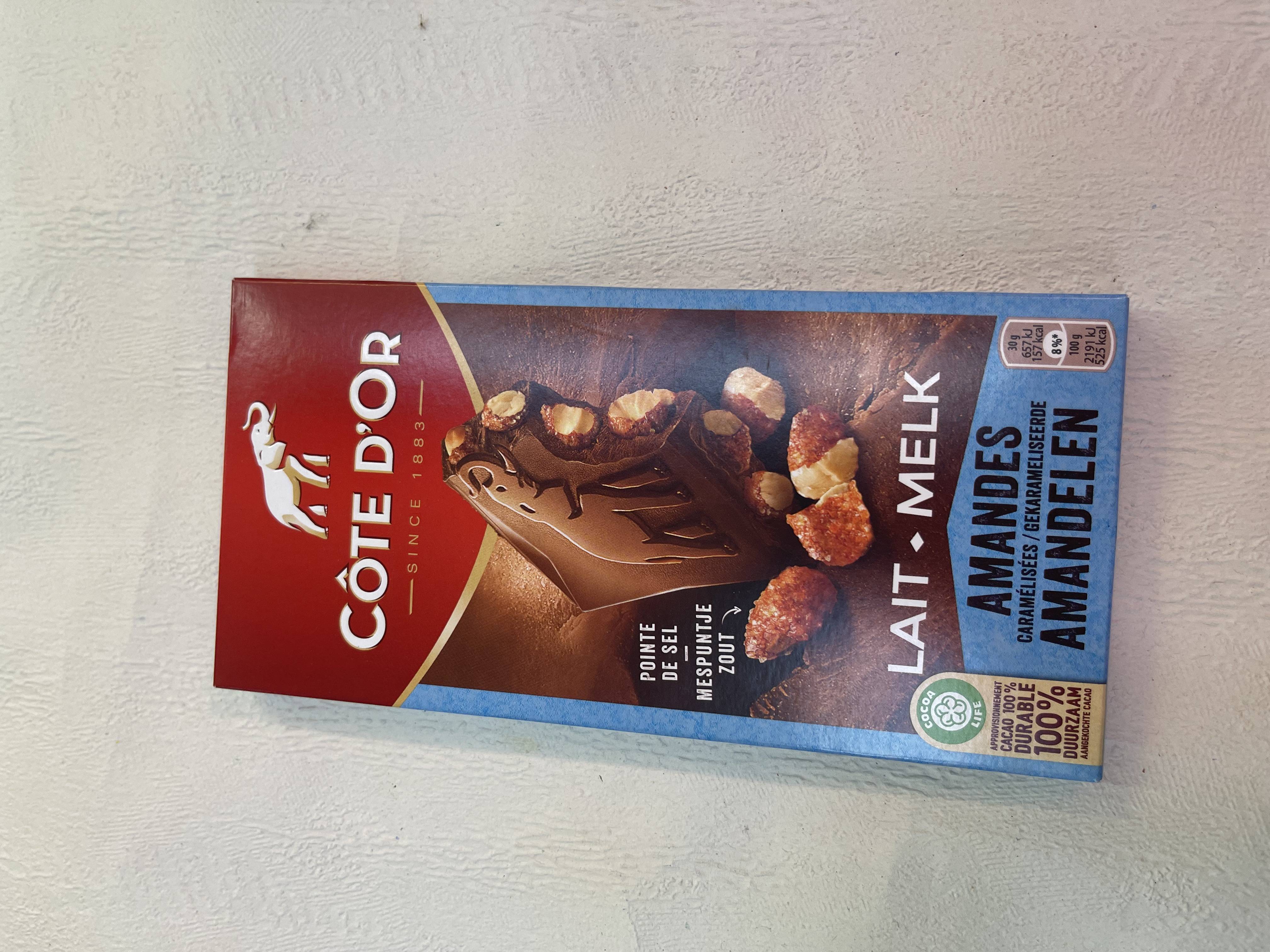 Côte d'Or Lait Noisettes entières 180g