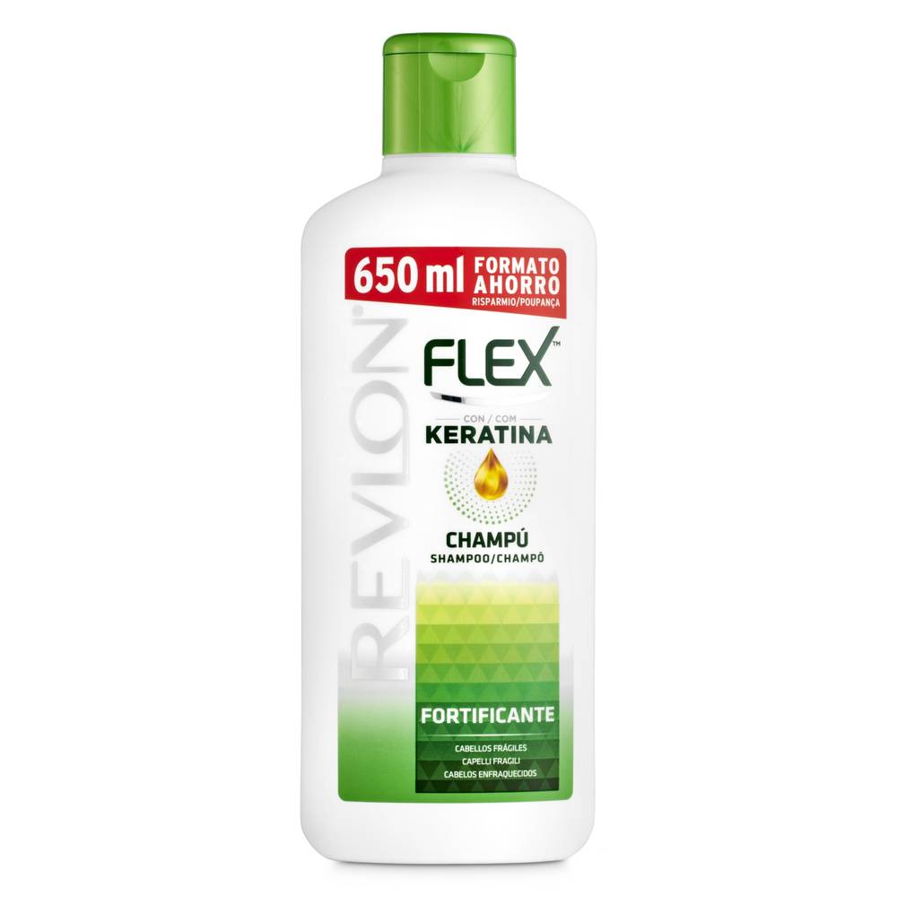 Champú Con Keratina Fortificante Flex Botella 650 Ml