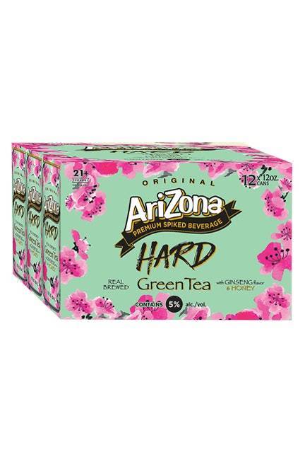 AriZona Premium Spiked Beverage Hard Green Tea (12 x 12 oz)